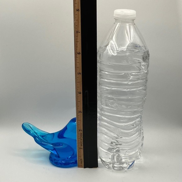 Vintage 1994 Art Glass Blue Bird of Happiness / Leo Ward Blue Color Figurine No3 - Picture 2 of 13